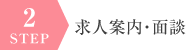ステップ2 求人案内・面談